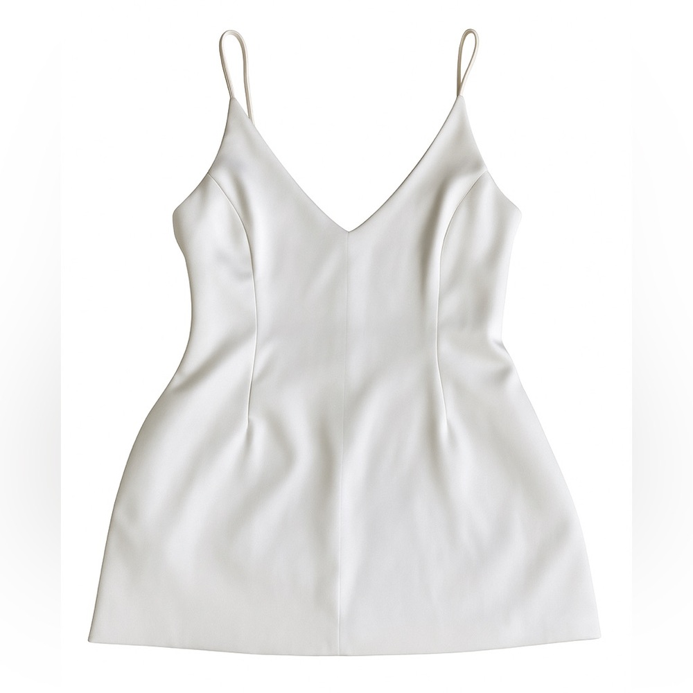 Sleek White Mini Dress